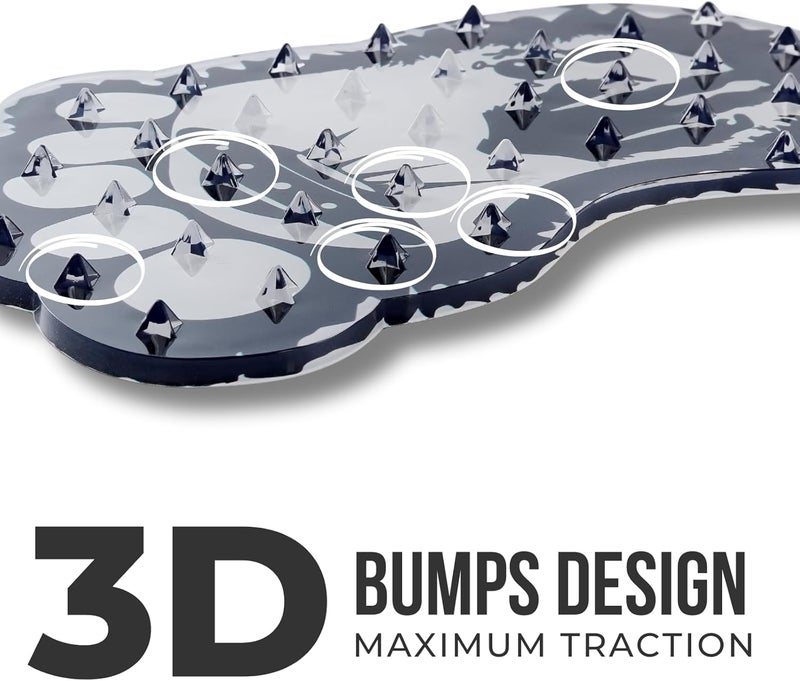 devembr Snowboard Stomp Pad for Bigfoot Lovers, Funny Stomp Pads Snowboarding with 3D Bumps Design, PVC Material - Image 2